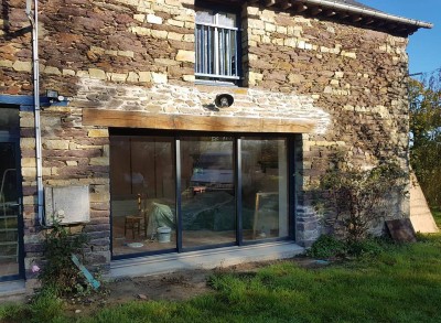 Ouverture de mur porteur en pierre à Cricquebœuf